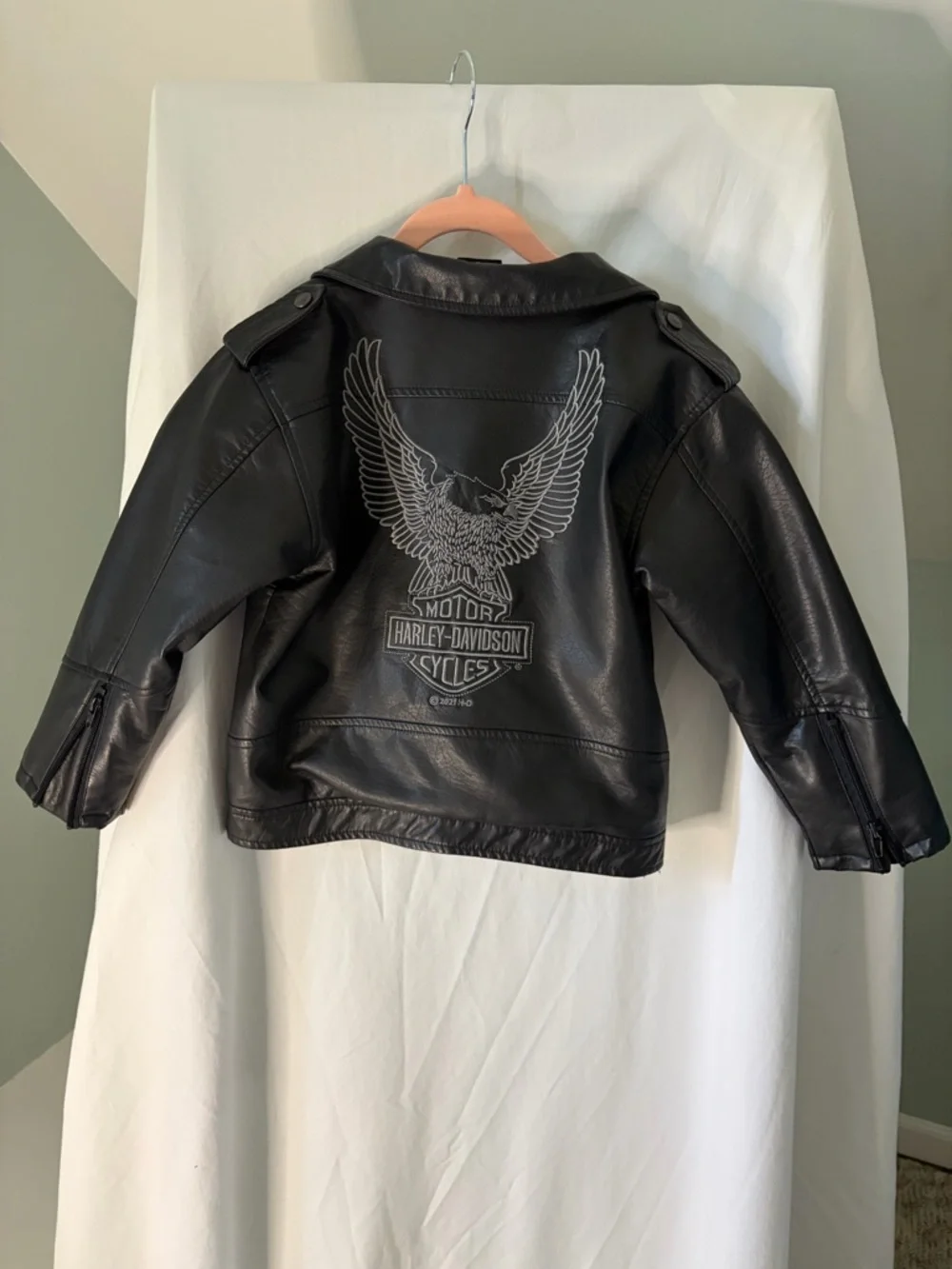 Harley-Davidson Kids Black Biker Jacket size 6